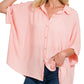 Coastal Striped Short Sleeve Button Down Shirt