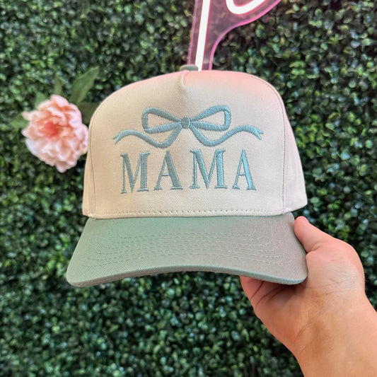 Mama Bow Embroidered Trucker Hat