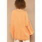 Round Neck Long Sleeve Overlock Knit Top
