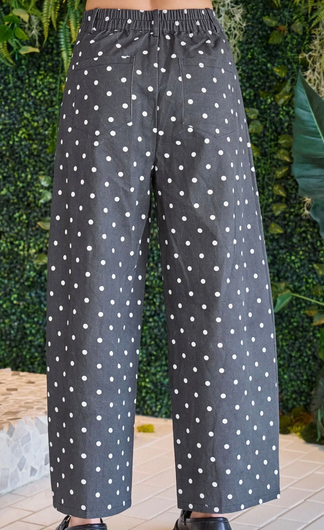 Polka Dot Wide Leg Pants