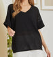 Plus Size Lightweight Knit Top