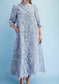 Porcelain Petals Eyelet Dress