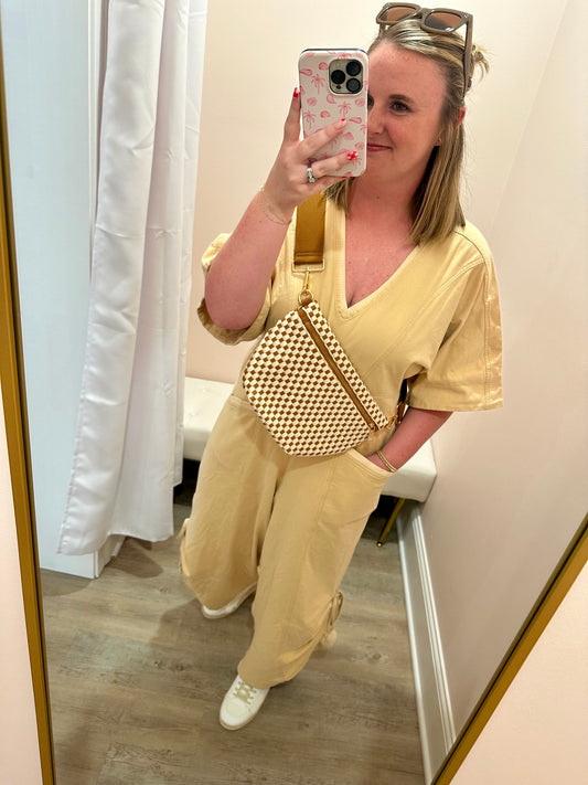 Washed Soft Terry Jumpsuit