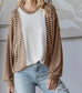 Striped Contrast Drop Shoulder Pullover