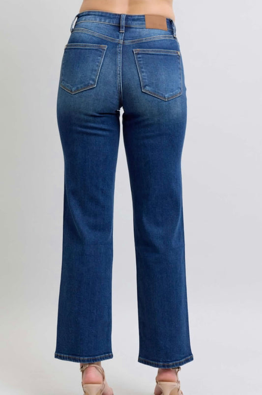 Judy Blue Mid Rise Straight Fit Jeans - 82629
