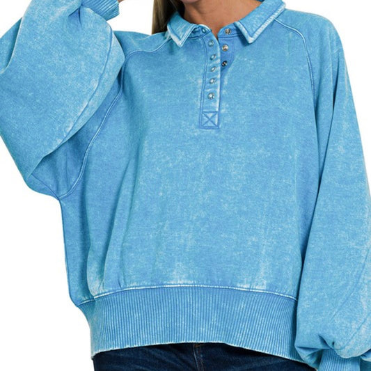 Best Clothing Boutiques | Collared Pullover from Pineapple Paisley