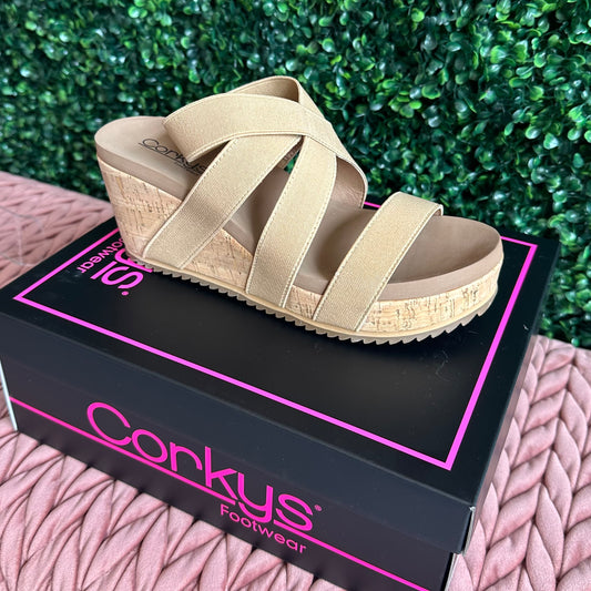 Corkys Quirky Camel Sandals