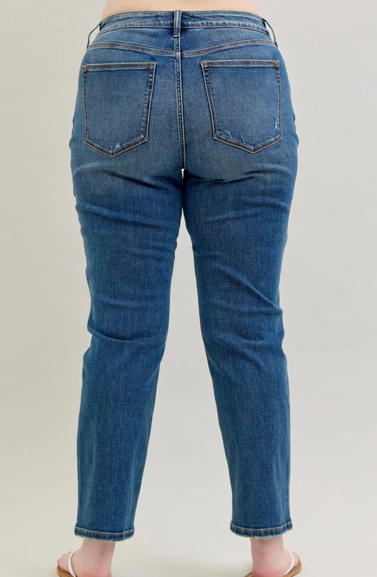 Judy Blue High Waisted Straight Fit Jeans Plus Size - 8601