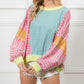 Stripe Mix & Match Oversized Pullover
