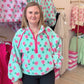 Quarter Zip Printed Fleece With Pockets