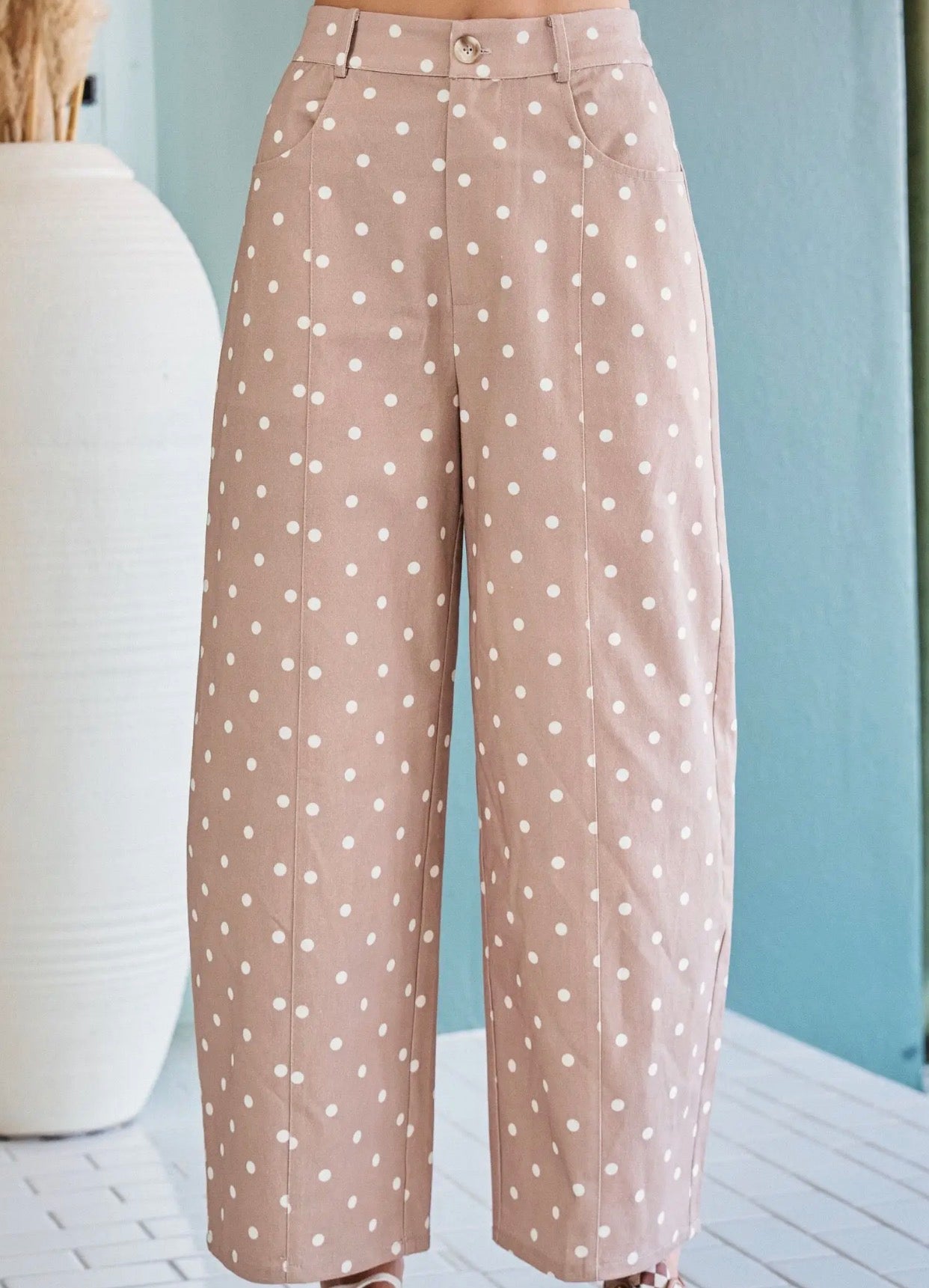 Polka Dot Wide Leg Pants