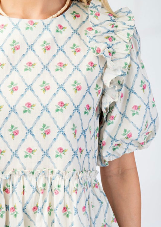 Off White Garden Party Dress