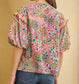 Paisley Paradise Puff Sleeve Top