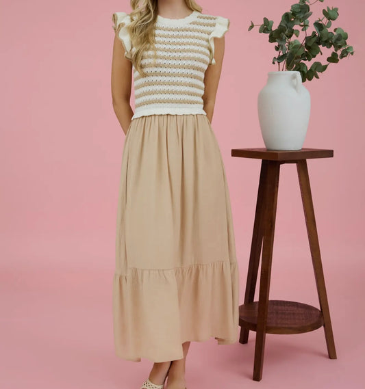 Vanilla Latte Midi Dress