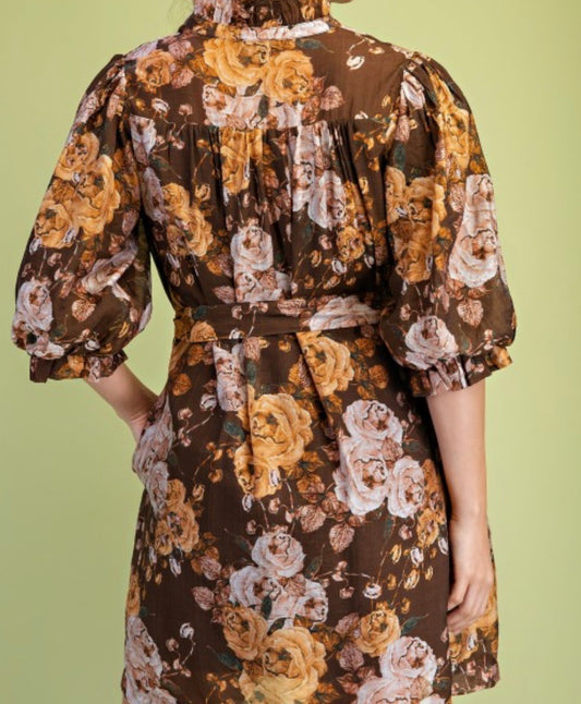 Brown Sugar Blossom Dress