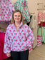 Quarter Zip Printed Fleece With Pockets