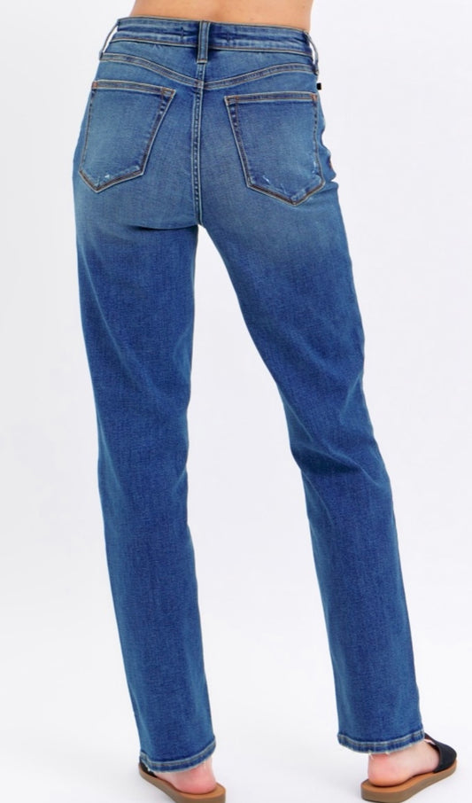 Judy Blue High Waisted Straight Fit Jeans - 8601