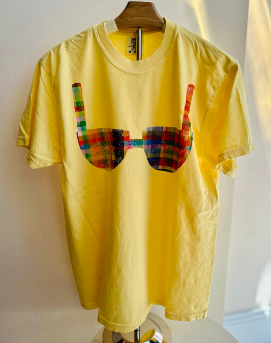 Sunshine Plaid Bikini Tee