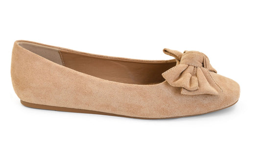 Corkys Sugar Rush Camel Faux Suede Flats