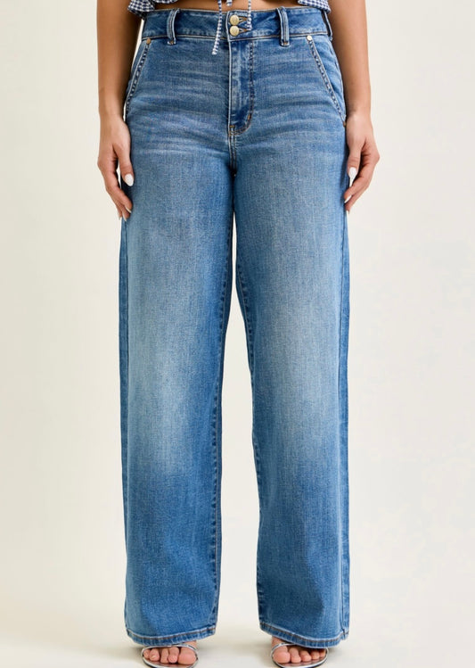 Judy Blue High Waisted Trouser Jeans - 82696