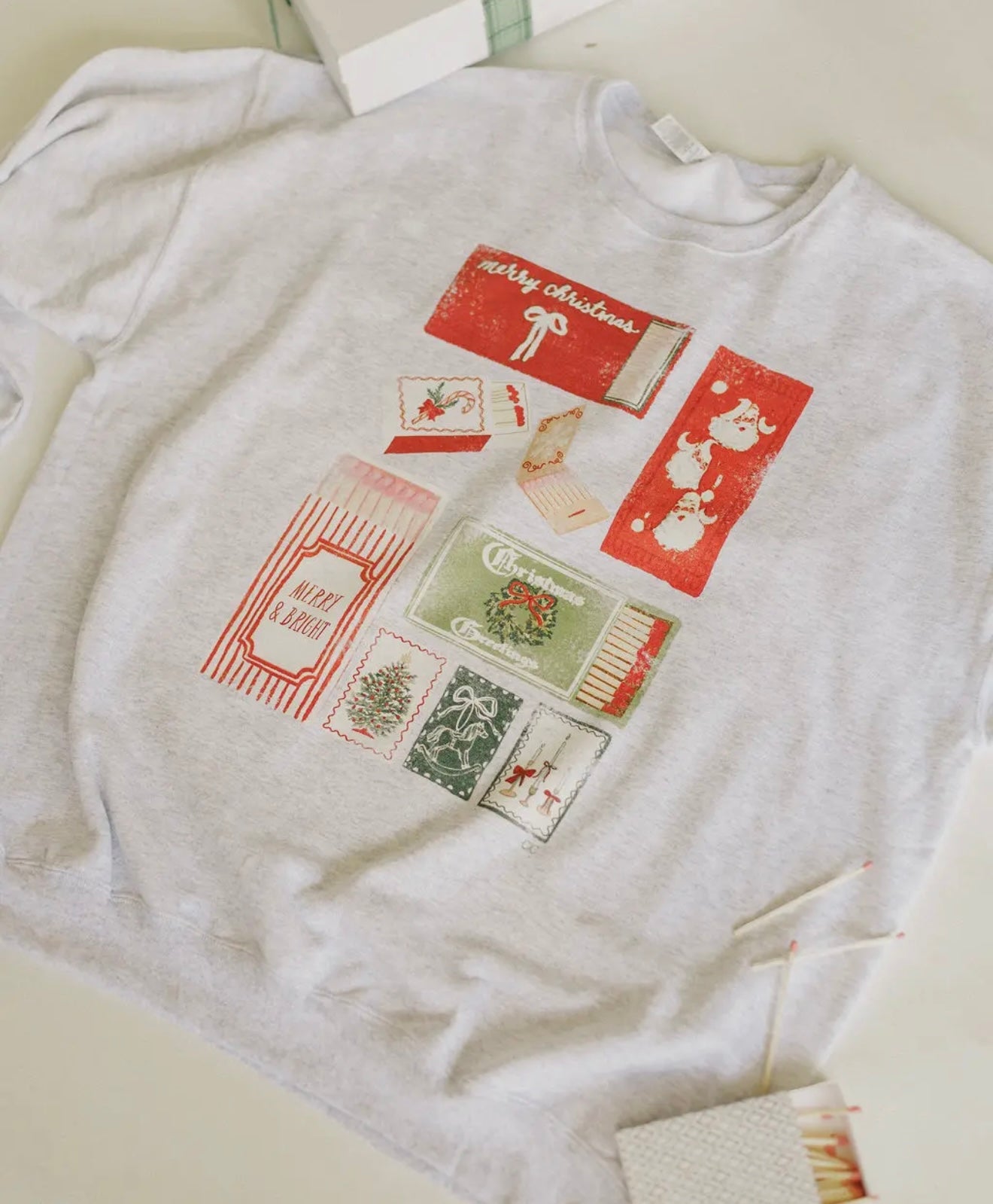 Merry & Bright Match Box Sweatshirt