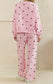 Pink/Burgundy Polka Dot Lounge Set