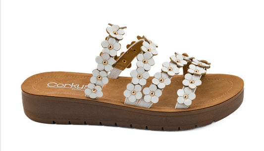 Corkys Garden Party White Sandals