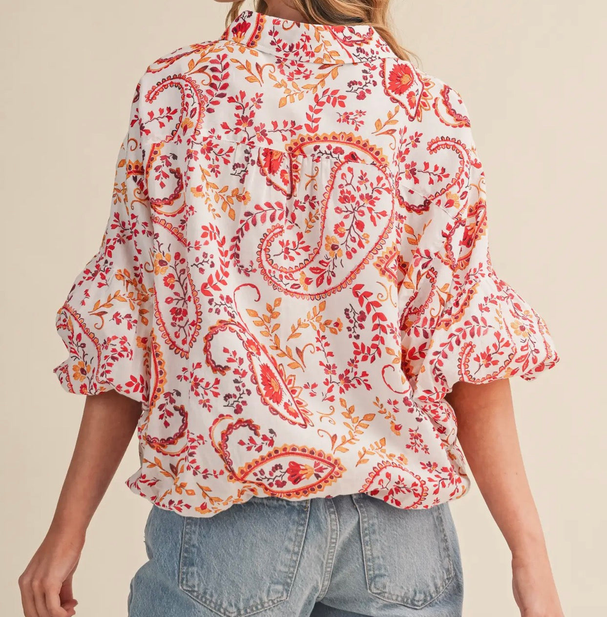 Sunset Paisley Top