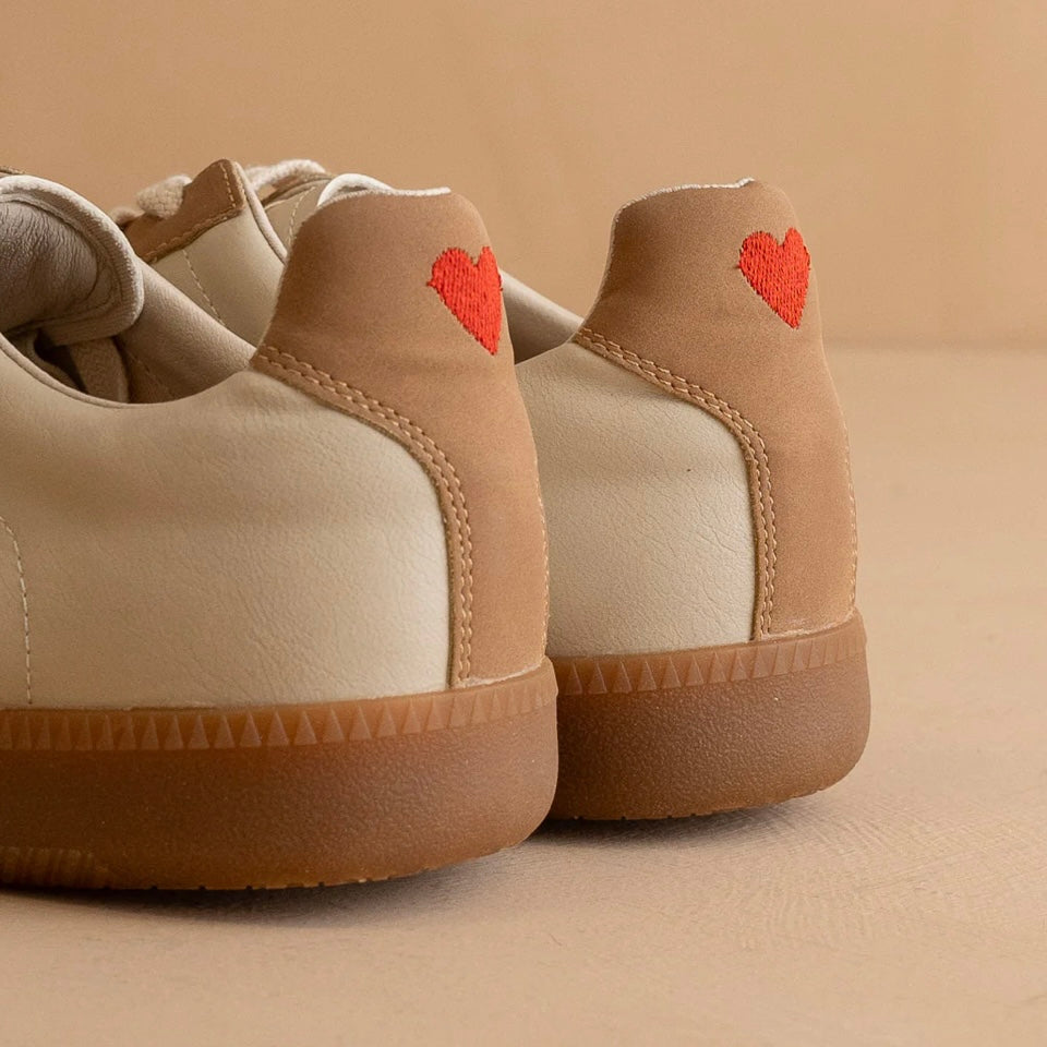 The Noelle Camel Low Top Sneakers
