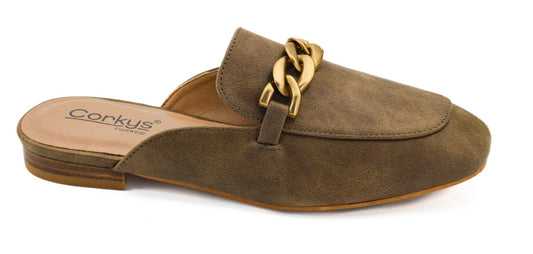 Corkys Keepsake Tan Mules