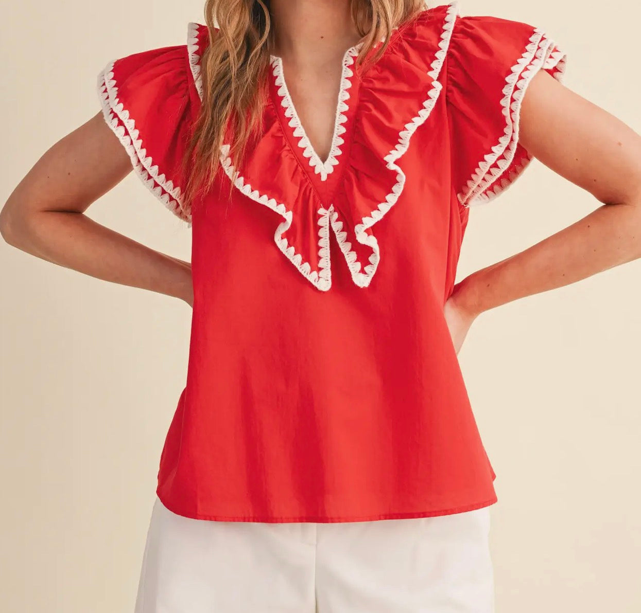 Red Ribbon Romance Top