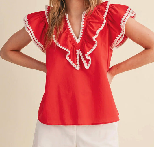 Red Ribbon Romance Top