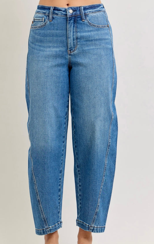 Judy Blue High Waisted Barrel Rigid Magic Jeans - 881110