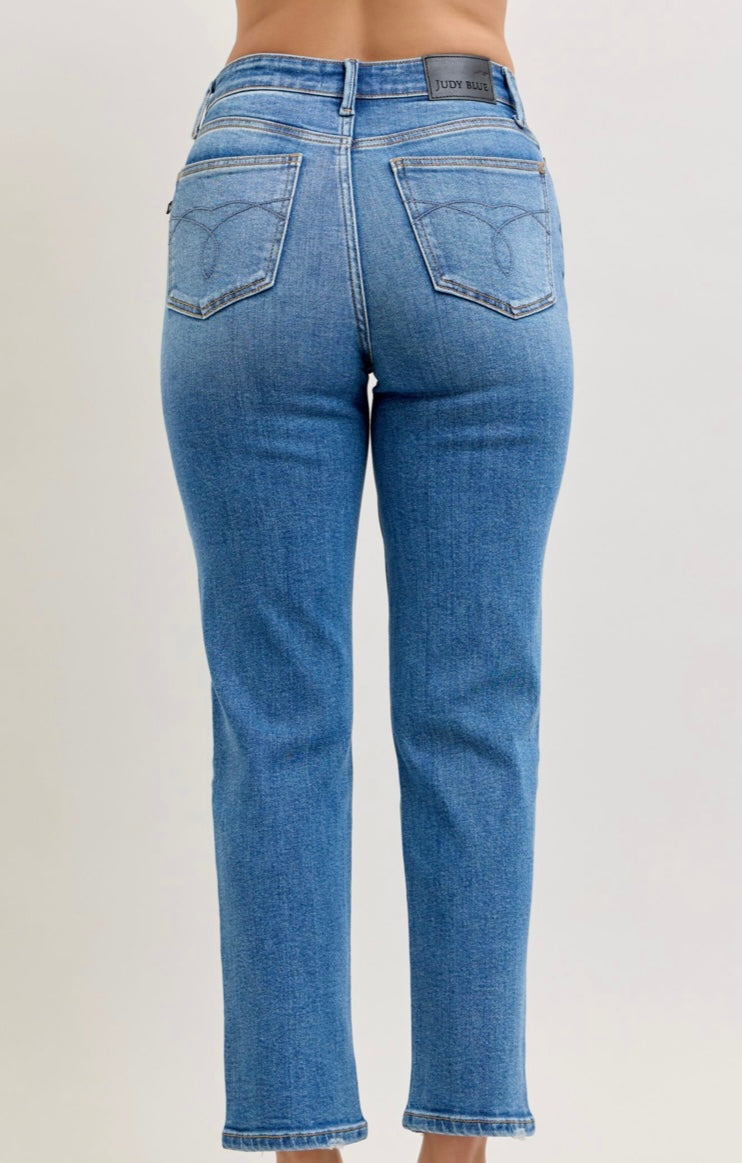 Judy Blue High Waisted Ankle Straight Jeans - 82714