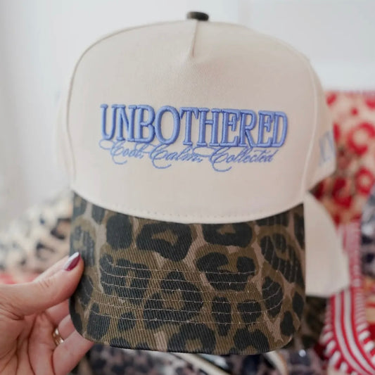 Unbothered Leopard Trucker Hat