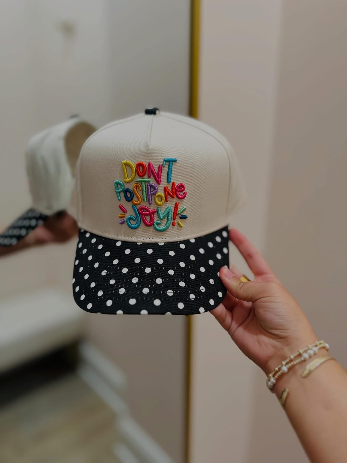 Don't Postpone Joy Trucker Hat