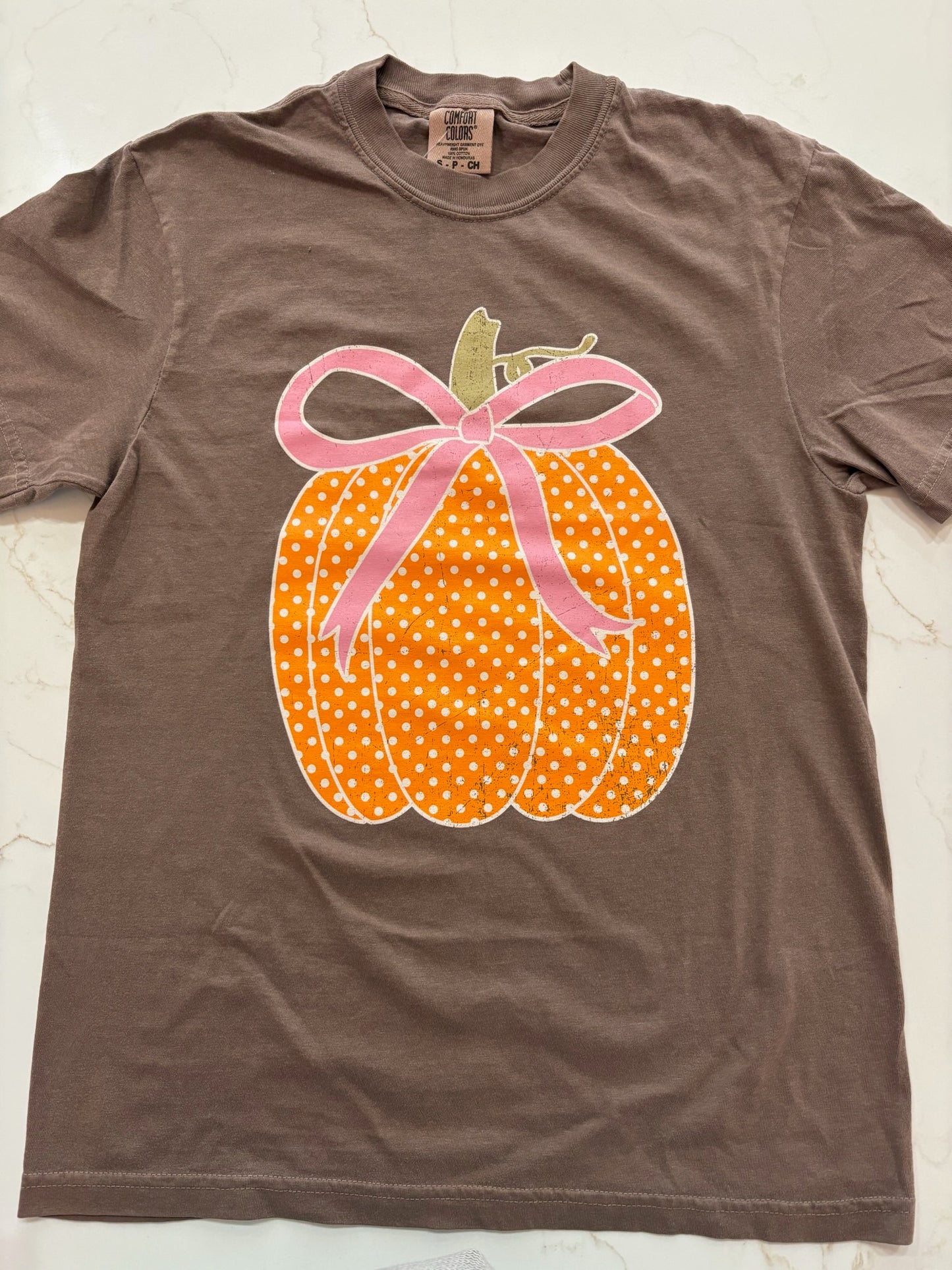 Polka Dot Pumpkin Graphic Tee