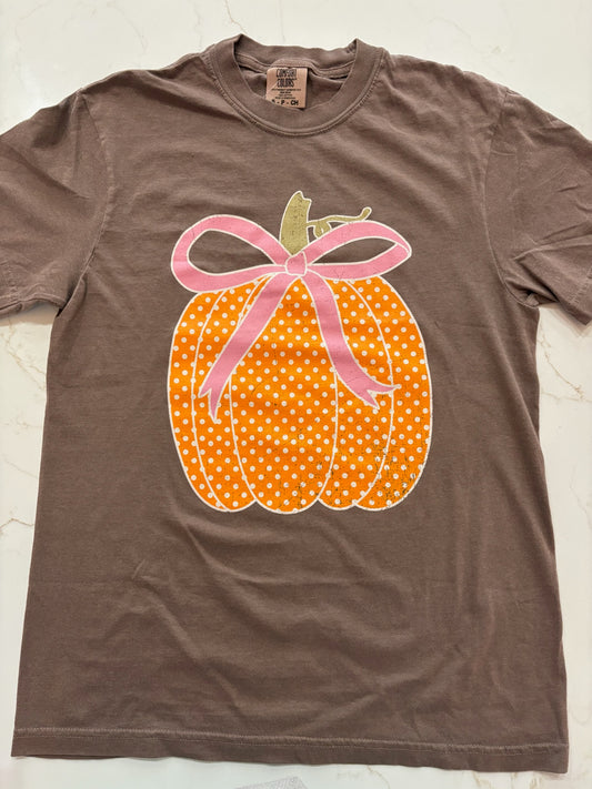 Polka Dot Pumpkin Graphic Tee