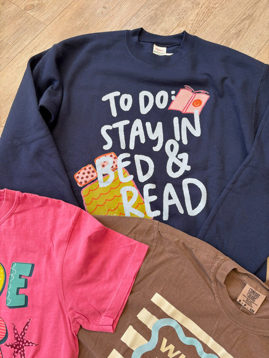 Stay In Bed Graphic Sweatshirt