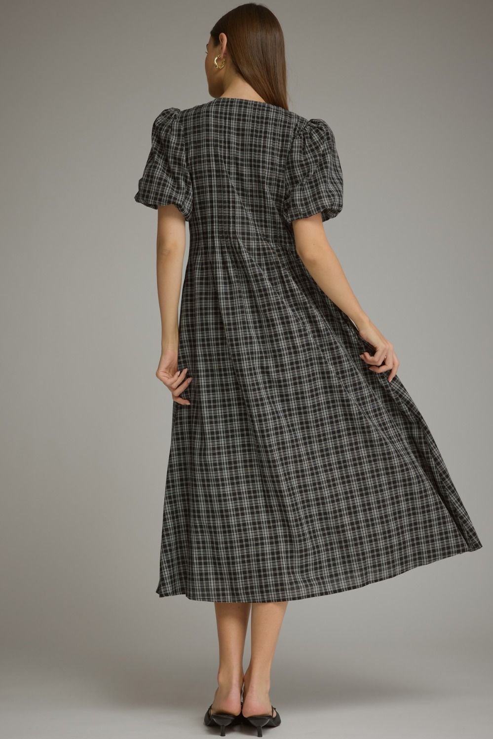 Chic Checkmate Midi Dress
