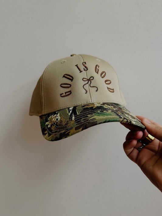 God Is Good Camo Trucker Hat