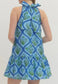 Summer Veranda High Neck Mini Dress