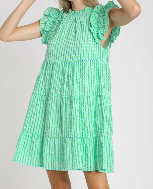 Clover Patch Tiered Mini Dress