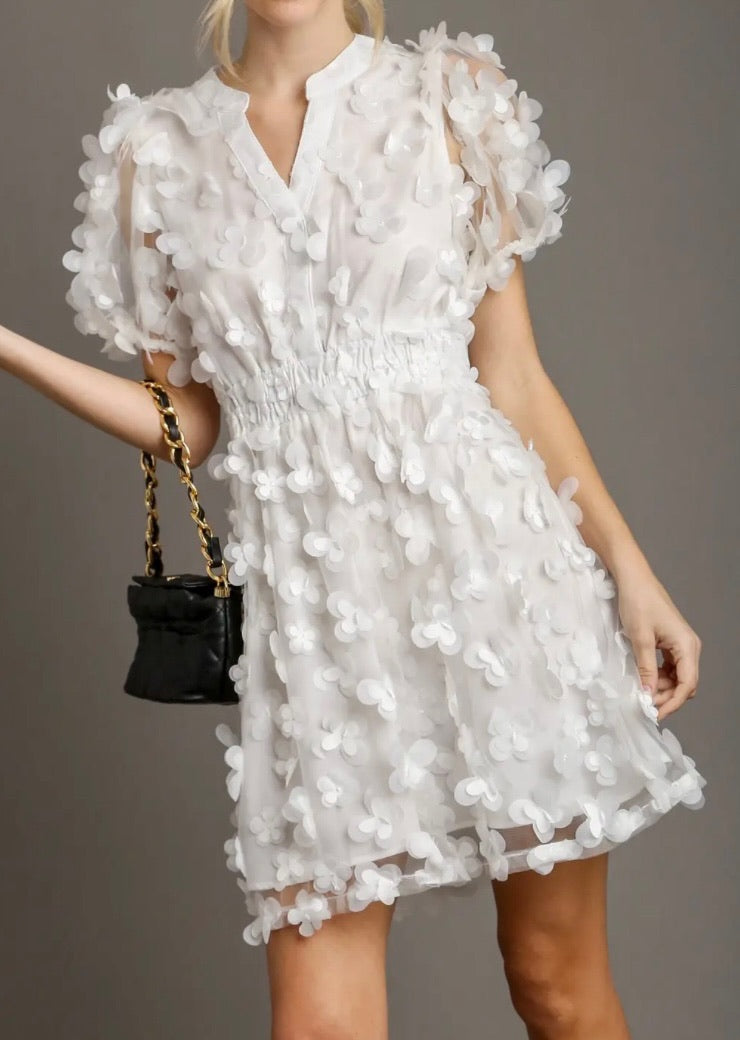 Floating Petals Mini Dress