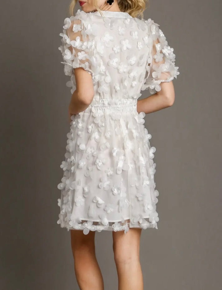 Floating Petals Mini Dress