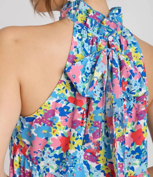 Paint The Town High Neck Mini Dress