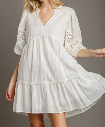 The Daybreak Lace Mini Dress