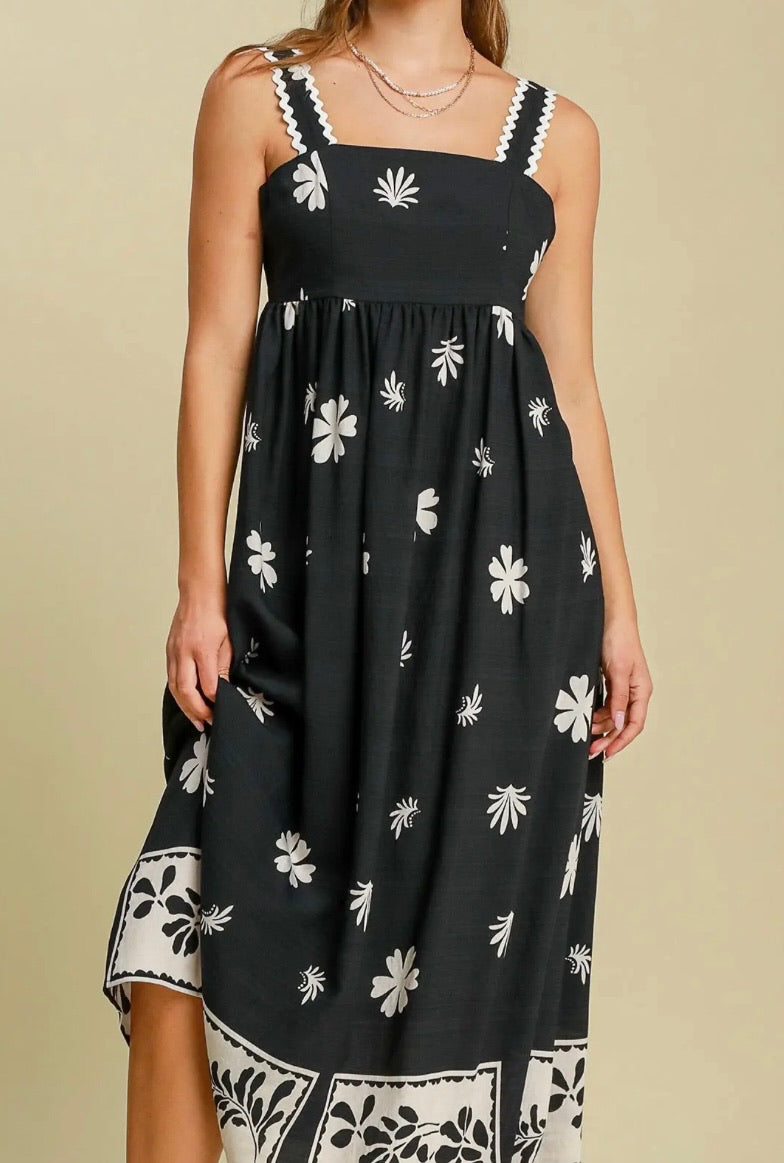 Black Sands Midi Dress