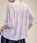 Gracefully Busy High Neck Top
