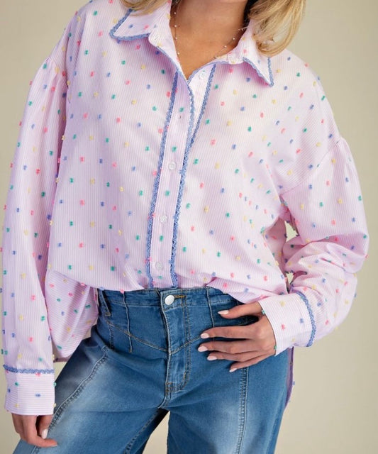 It's My Party Oversized Top